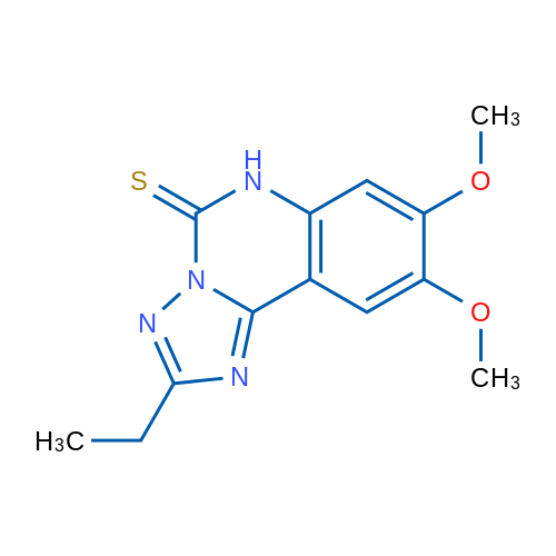 2-Ethyl-8,9-dimethoxy-5H,6H-[1,2,4]triazolo[1,5-c]quinazoline-5-thione 1g