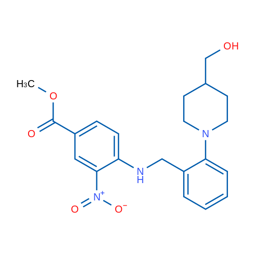 Methyl 4-[({2-[4-(hydroxymethyl)piperidin-1-yl]phenyl}methyl)amino]-3-nitrobenzoate 1g