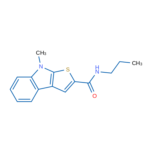 8-Methyl-N-propyl-8H-thieno[2,3-b]indole-2-carboxamide 1g