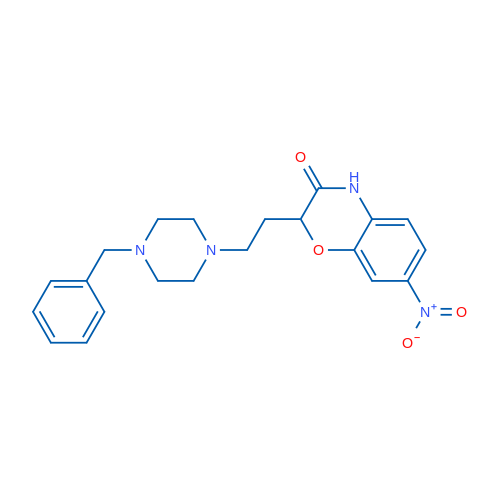 2-[2-(4-Benzylpiperazin-1-yl)ethyl]-7-nitro-3,4-dihydro-2H-1,4-benzoxazin-3-one 1g
