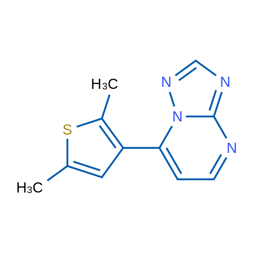 7-(2,5-Dimethylthiophen-3-yl)-[1,2,4]triazolo[1,5-a]pyrimidine 1g