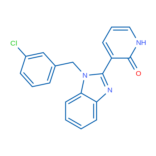 3-{1-[(3-chlorophenyl)methyl]-1H-1,3-benzodiazol-2-yl}-1,2-dihydropyridin-2-one 1g
