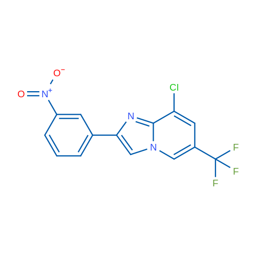 8-Chloro-2-(3-nitrophenyl)-6-(trifluoromethyl)imidazo[1,2-a]pyridine 1g