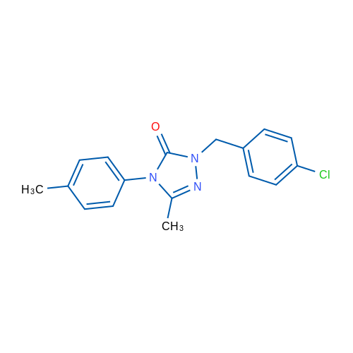 1-[(4-Chlorophenyl)methyl]-3-methyl-4-(4-methylphenyl)-4,5-dihydro-1H-1,2,4-triazol-5-one 1g