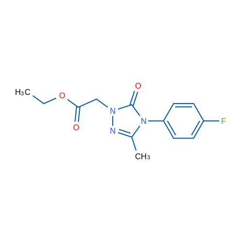 Ethyl 2-[4-(4-fluorophenyl)-3-methyl-5-oxo-4,5-dihydro-1H-1,2,4-triazol-1-yl]acetate 1g