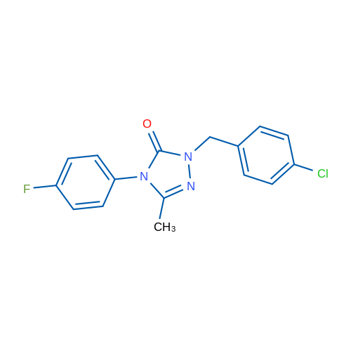 1-[(4-Chlorophenyl)methyl]-4-(4-fluorophenyl)-3-methyl-4,5-dihydro-1H-1,2,4-triazol-5-one 1g