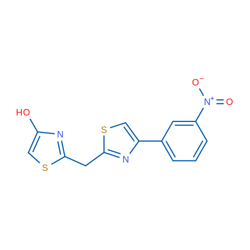 2-{[4-(3-nitrophenyl)-1,3-thiazol-2-yl]methyl}-1,3-thiazol-4-ol 1g