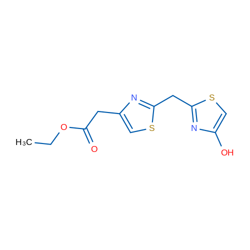Ethyl 2-{2-[(4-hydroxy-1,3-thiazol-2-yl)methyl]-1,3-thiazol-4-yl}acetate 1g