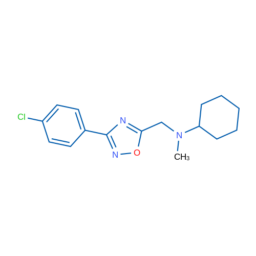 N-{[3-(4-chlorophenyl)-1,2,4-oxadiazol-5-yl]methyl}-N-methylcyclohexanamine 1g