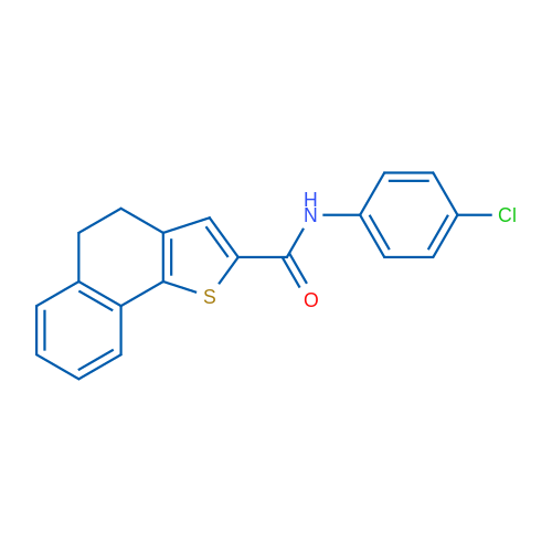 N-(4-Chlorophenyl)-4H,5H-naphtho[1,2-b]thiophene-2-carboxamide 1g
