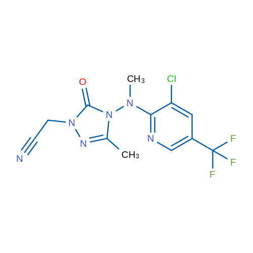 2-(4-{[3-chloro-5-(trifluoromethyl)pyridin-2-yl](methyl)amino}-3-methyl-5-oxo-4,5-dihydro-1H-1,2,4-triazol-1-yl)acetonitrile 1g