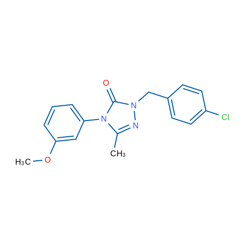 1-[(4-Chlorophenyl)methyl]-4-(3-methoxyphenyl)-3-methyl-4,5-dihydro-1H-1,2,4-triazol-5-one 1g