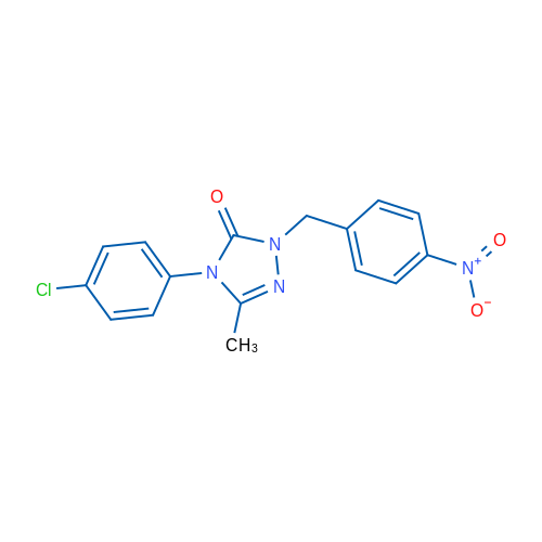 4-(4-Chlorophenyl)-3-methyl-1-[(4-nitrophenyl)methyl]-4,5-dihydro-1H-1,2,4-triazol-5-one 1g
