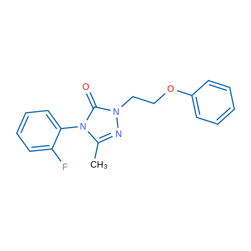4-(2-Fluorophenyl)-3-methyl-1-(2-phenoxyethyl)-4,5-dihydro-1H-1,2,4-triazol-5-one 1g