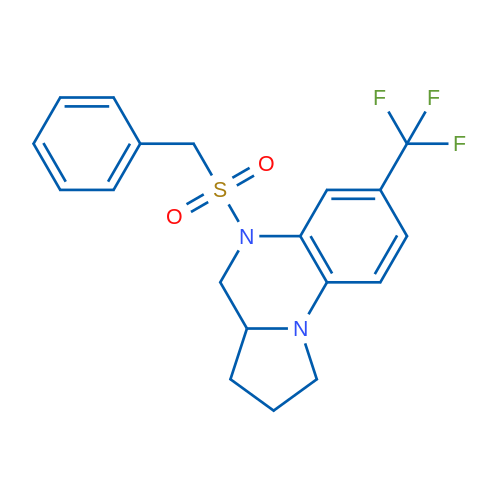 5-Phenylmethanesulfonyl-7-(trifluoromethyl)-1H,2H,3H,3aH,4H,5H-pyrrolo[1,2-a]quinoxaline 1g