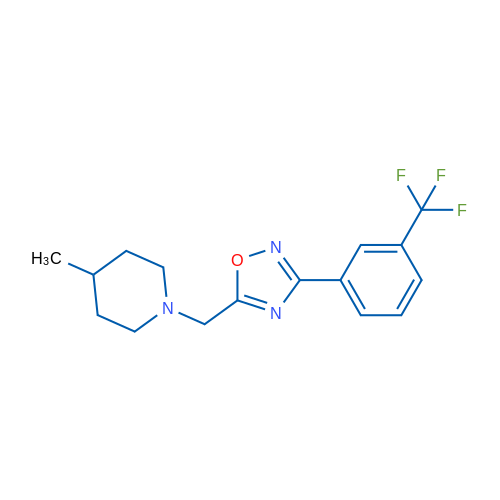 4-Methyl-1-({3-[3-(trifluoromethyl)phenyl]-1,2,4-oxadiazol-5-yl}methyl)piperidine 1g