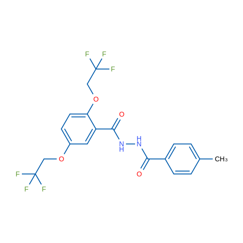 N'-[2,5-Bis(2,2,2-trifluoroethoxy)benzoyl]-4-methylbenzohydrazide 1g