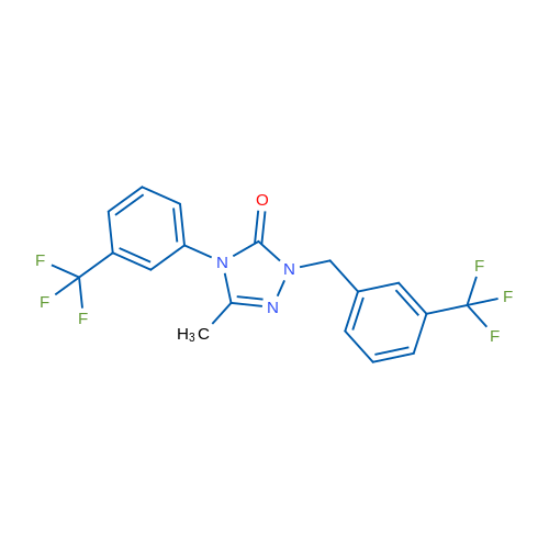 3-Methyl-4-[3-(trifluoromethyl)phenyl]-1-{[3-(trifluoromethyl)phenyl]methyl}-4,5-dihydro-1H-1,2,4-triazol-5-one 1g