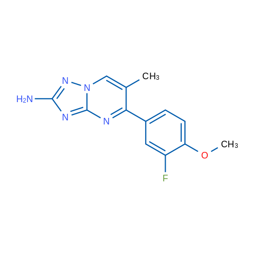 5-(3-Fluoro-4-methoxyphenyl)-6-methyl-[1,2,4]triazolo[1,5-a]pyrimidin-2-amine 1g
