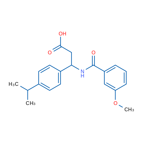 3-[(3-Methoxyphenyl)formamido]-3-[4-(propan-2-yl)phenyl]propanoic acid 1g