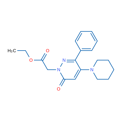 Ethyl 2-[6-oxo-3-phenyl-4-(piperidin-1-yl)-1,6-dihydropyridazin-1-yl]acetate 1g