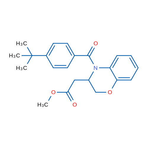 Methyl 2-[4-(4-tert-butylbenzoyl)-3,4-dihydro-2H-1,4-benzoxazin-3-yl]acetate 1g