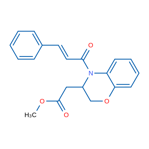 Methyl 2-{4-[(2E)-3-phenylprop-2-enoyl]-3,4-dihydro-2H-1,4-benzoxazin-3-yl}acetate 1g