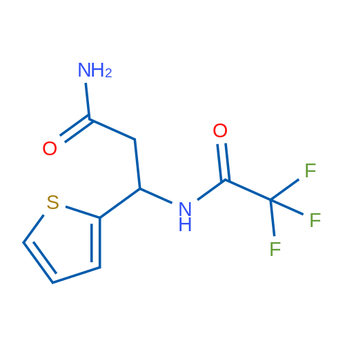 3-(Thiophen-2-yl)-3-(2,2,2-trifluoroacetamido)propanamide 1g