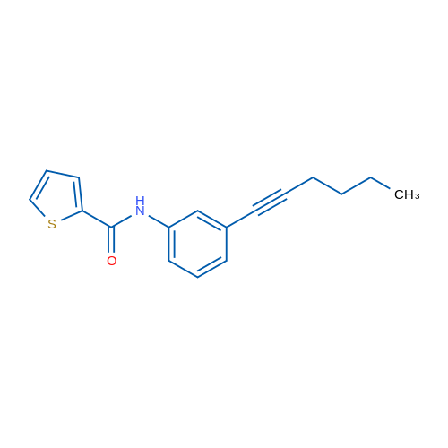 N-[3-(Hex-1-yn-1-yl)phenyl]thiophene-2-carboxamide 1g