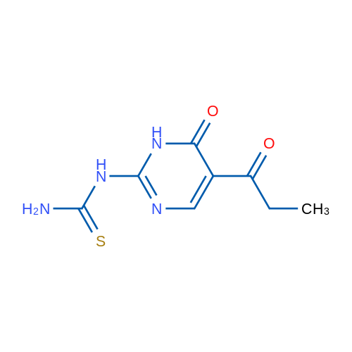 (6-Oxo-5-propanoyl-1,6-dihydropyrimidin-2-yl)thiourea 1g