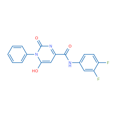 N-(3,4-Difluorophenyl)-6-hydroxy-2-oxo-1-phenyl-1,2-dihydropyrimidine-4-carboxamide 1g