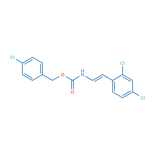 (4-Chlorophenyl)methyl N-[(E)-2-(2,4-dichlorophenyl)ethenyl]carbamate 1g