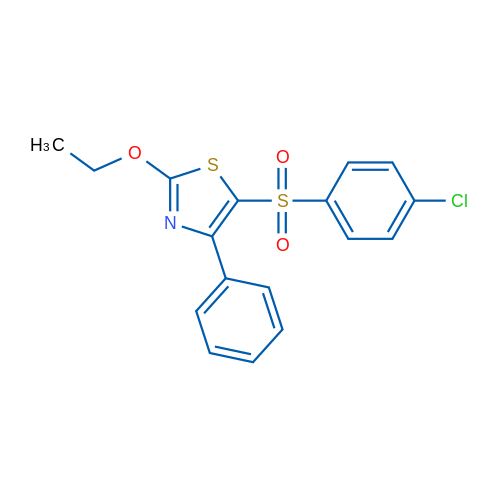5-(4-Chlorobenzenesulfonyl)-2-ethoxy-4-phenyl-1,3-thiazole 1g