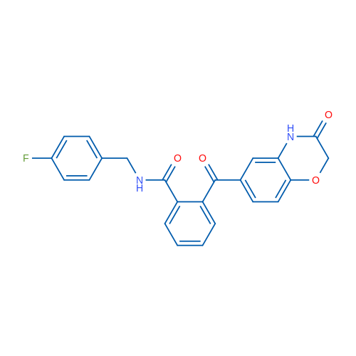 N-[(4-Fluorophenyl)methyl]-2-(3-oxo-3,4-dihydro-2H-1,4-benzoxazine-6-carbonyl)benzamide 1g
