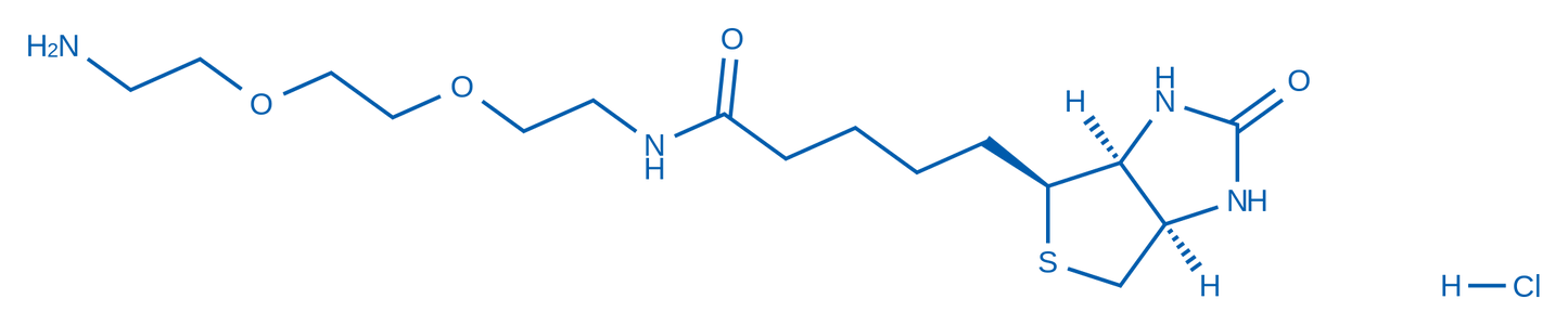 N-(2-(2-(2-Aminoethoxy)ethoxy)ethyl)-5-((3aS,4S,6aR)-2-oxohexahydro-1H-thieno[3,4-d]imidazol-4-yl)pentanamide hydrochloride 25mg