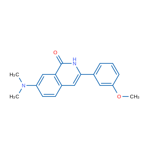 7-(Dimethylamino)-3-(3-methoxyphenyl)isoquinolin-1(2H)-one 250mg