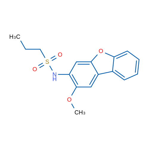 N-{4-methoxy-8-oxatricyclo[7.4.0.0^{2,7}]trideca-1(9),2(7),3,5,10,12-hexaen-5-yl}propane-1-sulfonamide 1g