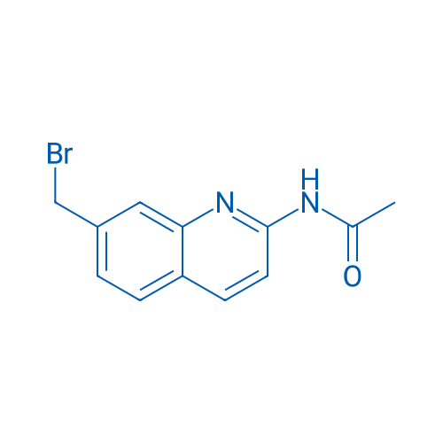 N-(7-(bromomethyl)quinolin-2-yl)acetamide 250mg