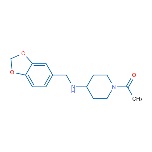 1-(4-((Benzo[d][1,3]dioxol-5-ylmethyl)amino)piperidin-1-yl)ethanone 1g