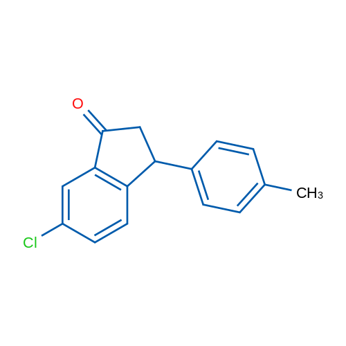 6-Chloro-3-(p-tolyl)-2,3-dihydro-1H-inden-1-one 1g