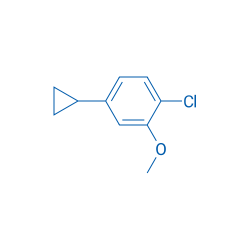 1-Chloro-4-cyclopropyl-2-methoxybenzene 250mg