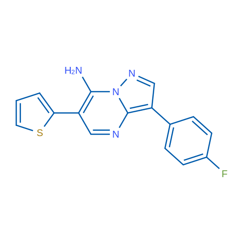 3-(4-Fluorophenyl)-6-(thiophen-2-yl)pyrazolo[1,5-a]pyrimidin-7-amine 1g
