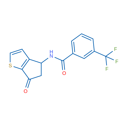 N-{6-oxo-4H,5H,6H-cyclopenta[b]thiophen-4-yl}-3-(trifluoromethyl)benzamide 1g