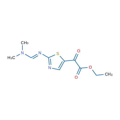 Ethyl 2-{2-[(E)-[(dimethylamino)methylidene]amino]-1,3-thiazol-5-yl}-2-oxoacetate 1g
