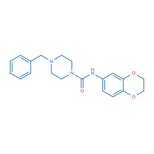 4-Benzyl-N-(2,3-dihydro-1,4-benzodioxin-6-yl)piperazine-1-carboxamide 1g