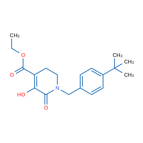 Ethyl 1-[(4-tert-butylphenyl)methyl]-5-hydroxy-6-oxo-1,2,3,6-tetrahydropyridine-4-carboxylate 1g
