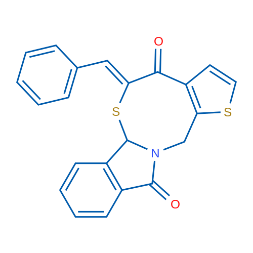 (9Z)-9-(Phenylmethylidene)-4,10-dithia-1-azatetracyclo[9.7.0.0^{3,7}.0^{12,17}]octadeca-3(7),5,12(17),13,15-pentaene-8,18-dione 1g