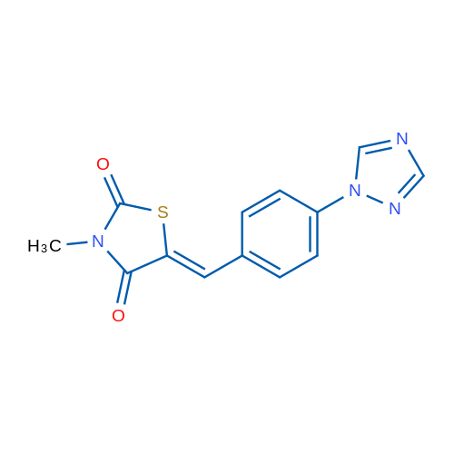 (5Z)-3-Methyl-5-{[4-(1H-1,2,4-triazol-1-yl)phenyl]methylidene}-1,3-thiazolidine-2,4-dione 1g