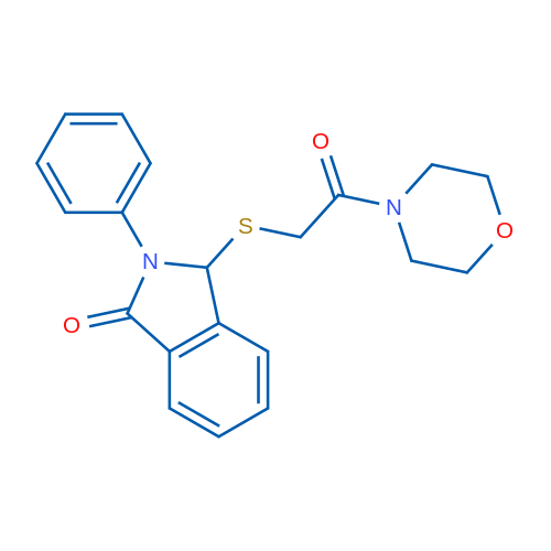 3-{[2-(morpholin-4-yl)-2-oxoethyl]sulfanyl}-2-phenyl-2,3-dihydro-1H-isoindol-1-one 1g