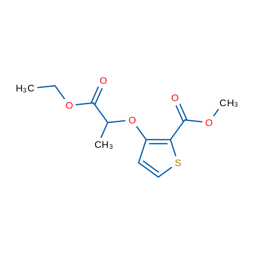 Methyl 3-[(1-ethoxy-1-oxopropan-2-yl)oxy]thiophene-2-carboxylate 1g